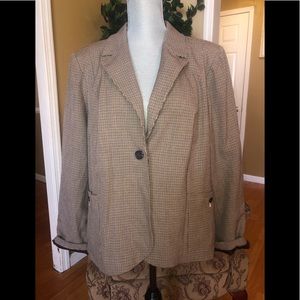 Brown checkers Jacket/Blazer